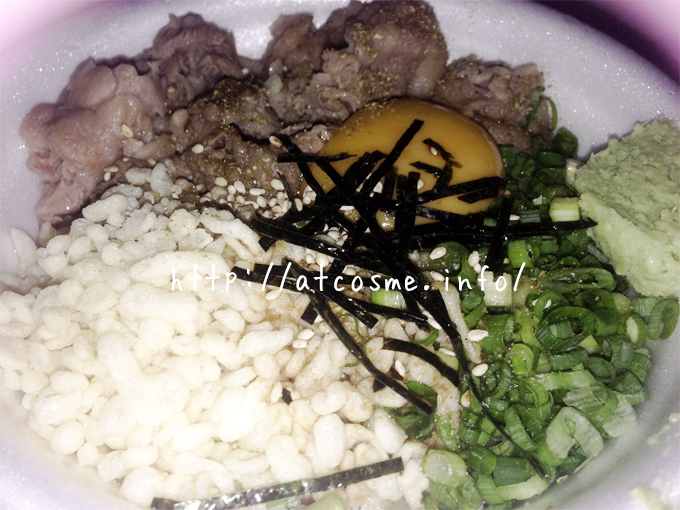 牛すき釜玉うどん