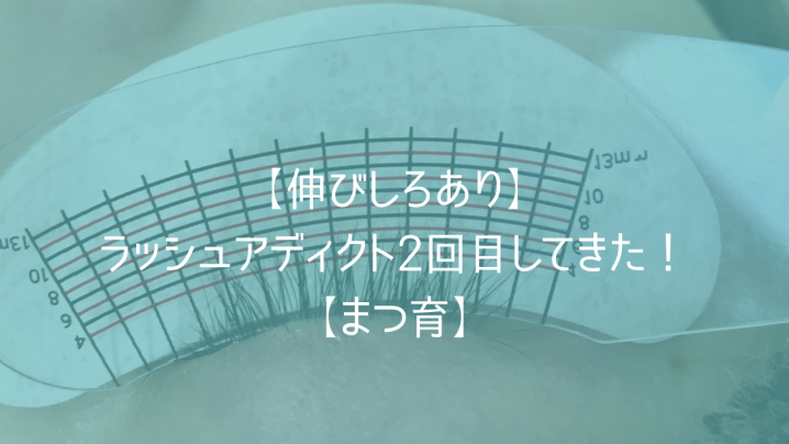 【伸びしろあり】ラッシュアディクト2回目してきた!【まつ育】